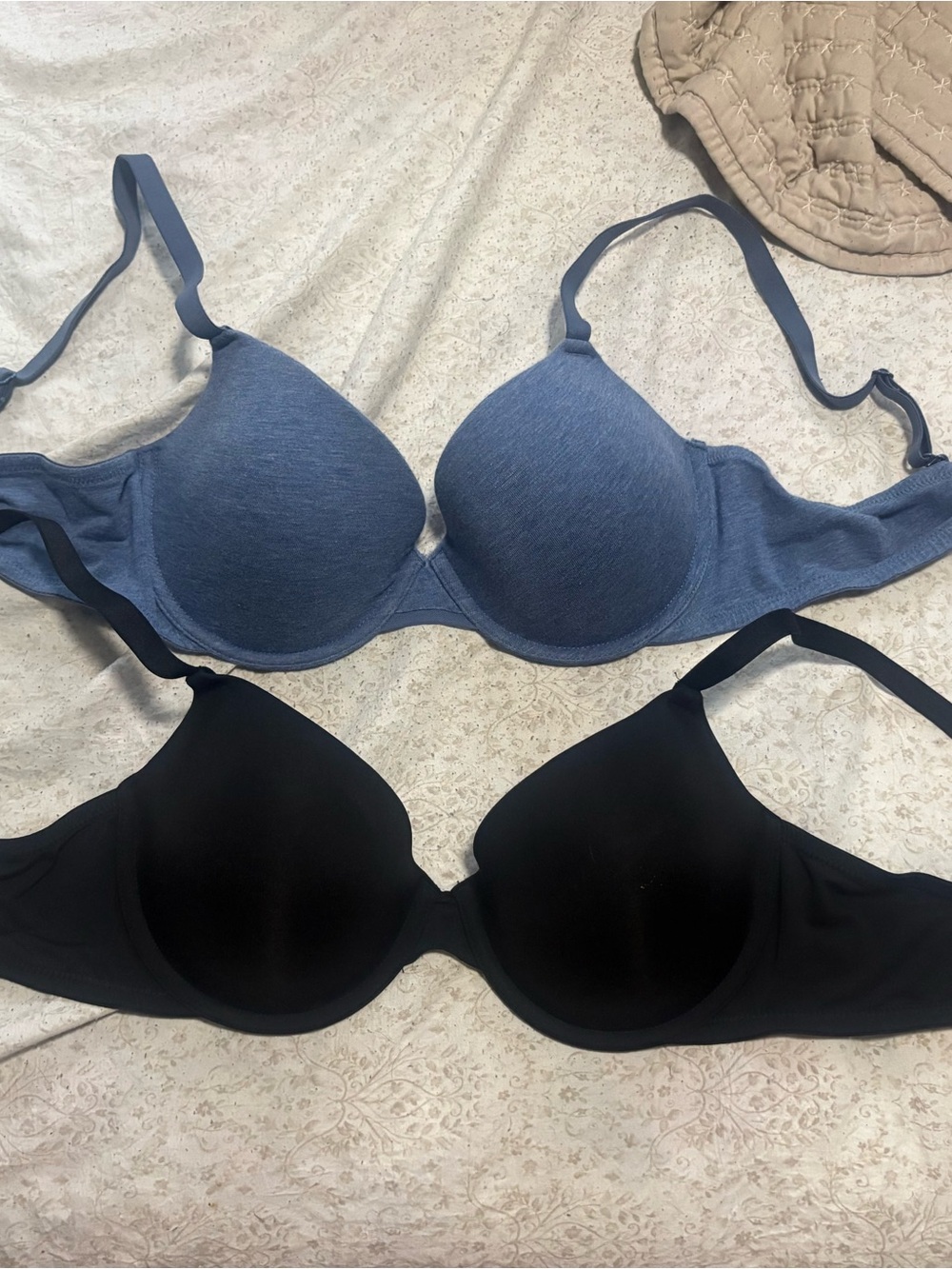 Target Smooth T-Shirt Bras - Blue and Black